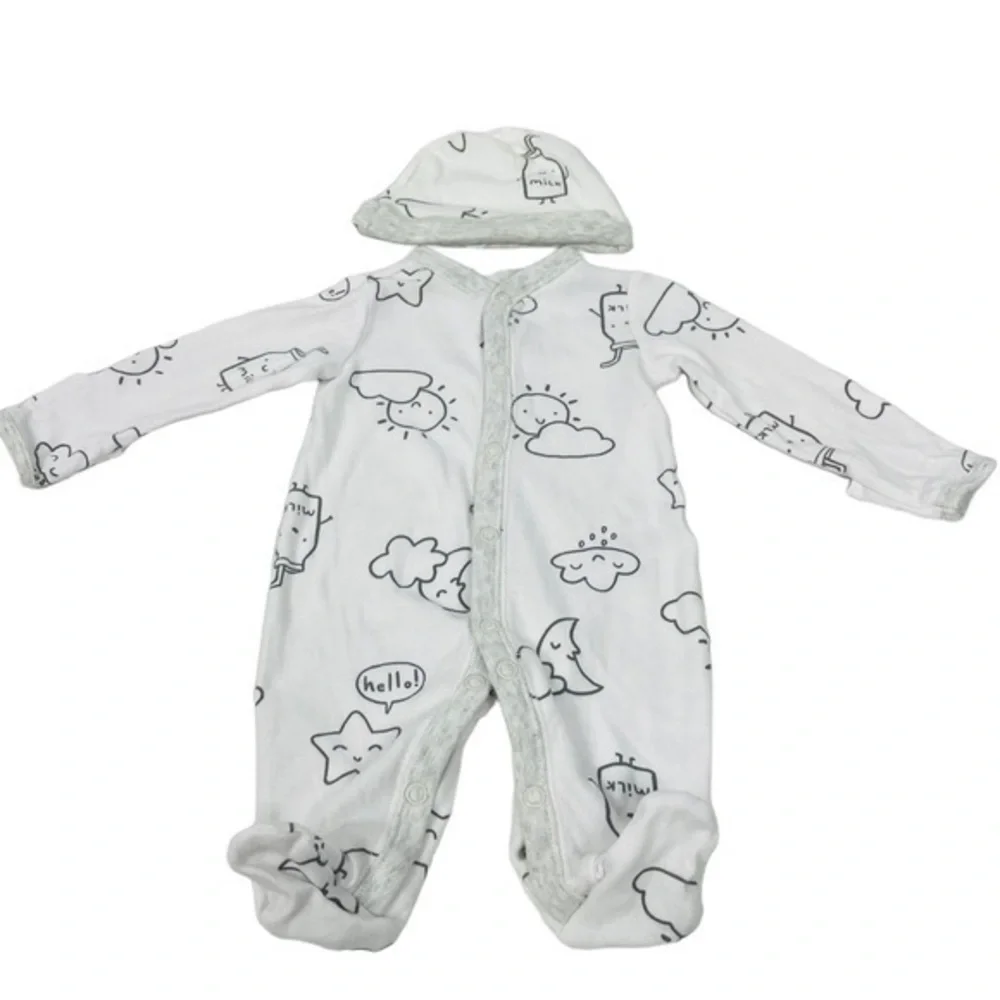 Footie Bundle 4 Pieces | Baby- NB Newborn | One Piece Romper | Pajamas